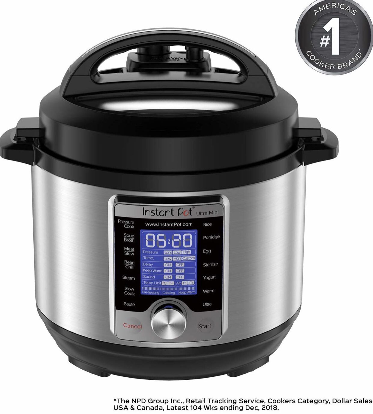 Brand New and Sealed Instant Pot Ultra 3 Qt 10-in-1 Multi- Use Programmable Pressure Cooker, Slow Cooker, Rice Cooker, Yogurt Maker, Cake Maker, Egg