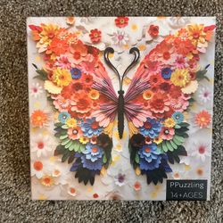 PPuzzling - Flower Butterfly - 1000 Piece Puzzle