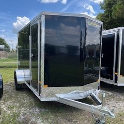 Alcom 6 x 12 Aluminum Enclosed 3.5k Cargo Trailer