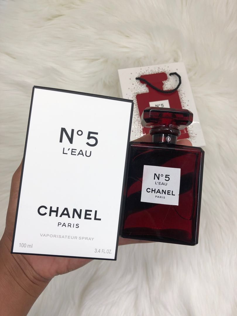 Chanel No5 Leau Red Perfume 100ml New!