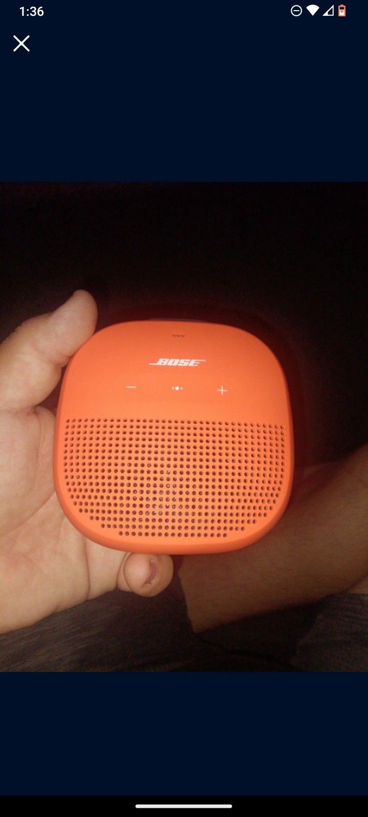 Orange Bose Hand Held Speaker 