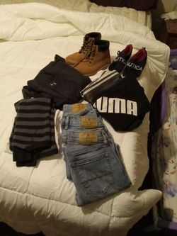 Boys Size 11/12 Clothes Size 4 In Halfs In Shoes 