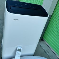 TOSHIBA 8,000 BTU (12,000 BTU ASHRAE) 115-Volt Smart Wi-Fi Portable Air Conditioner up to 350 sq. ft. Cools and Dehumidifies And Remote Control Includ