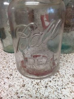 Ball Ideal Vintage Glass Canning Jar