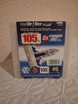 WallDriller PLUS Cobra drywall fasteners #6