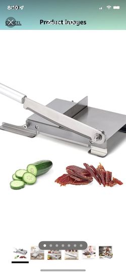 CGOLDENWALL Meat Bone Cutter Manual Household Biltong Slicer, Made of Food Grade