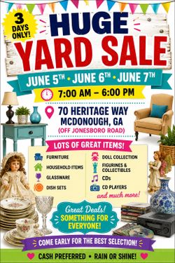 Huge yard sale