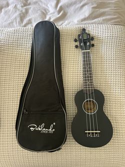 Black Ukulele with Case & Tuner