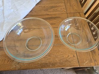 2 Pyrex Mixing Bowls