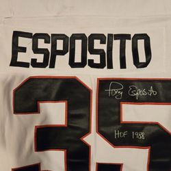 Tony Esposito Signed Chicago Blackhawks Jersey