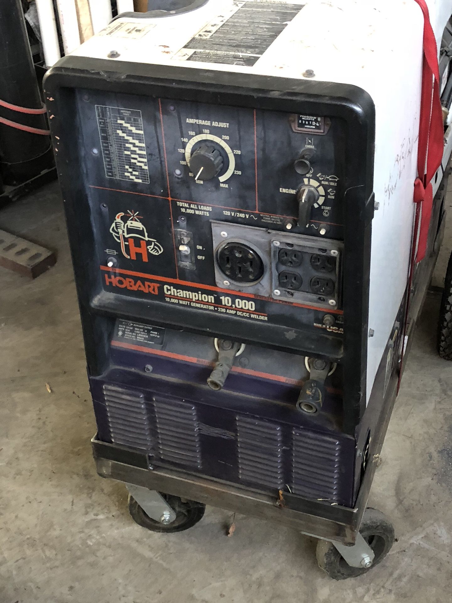 Hobart Champion 10,000 multi-process welding generator machine