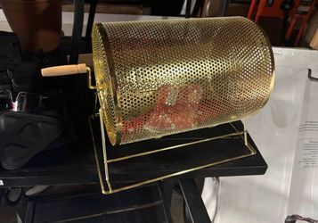 Gold Raffle Drum Lottery Cage