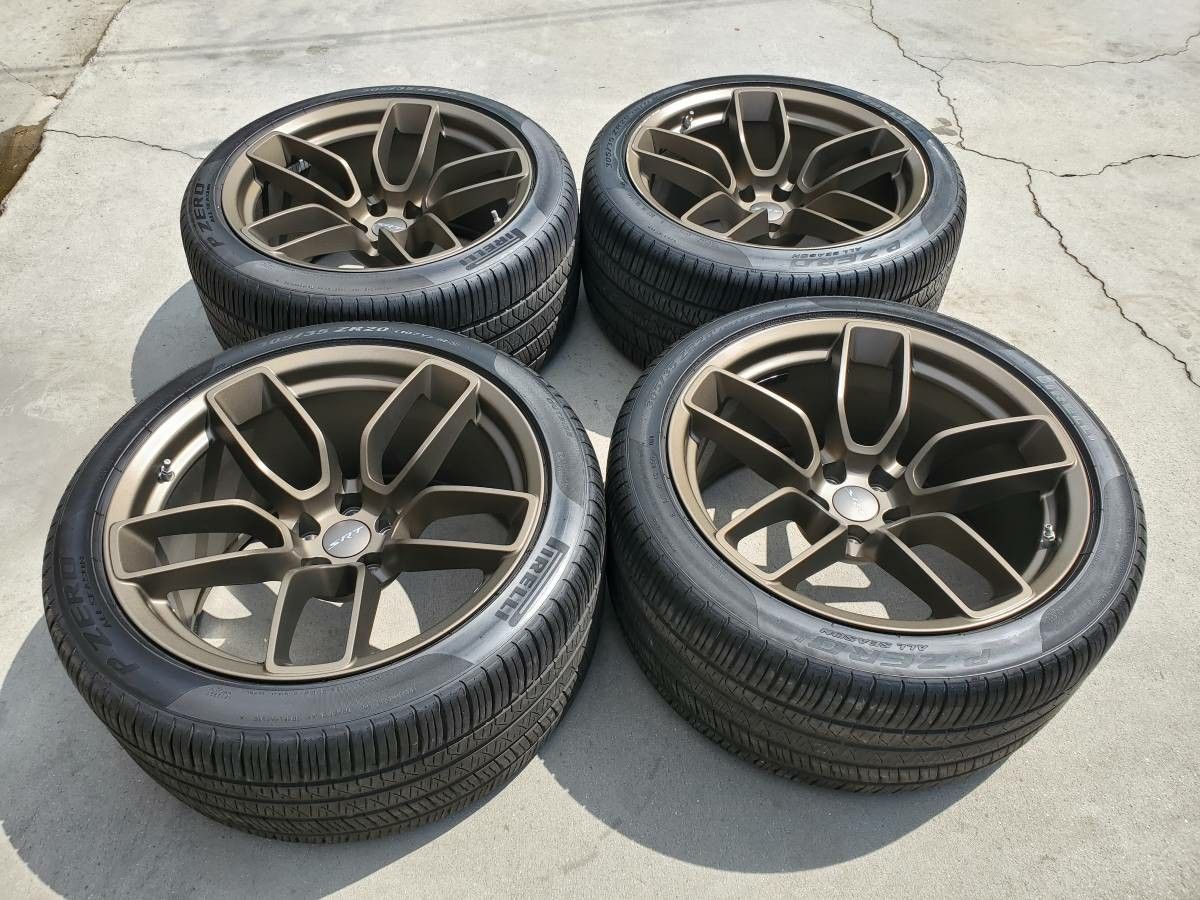 Oem Hellcat Rims 20 Hellcat Redeye Widebody Brass Monkey Factory OEM Wheels Pirelli 305 ...