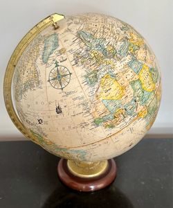 Vintage Globemaster 12” World Globe