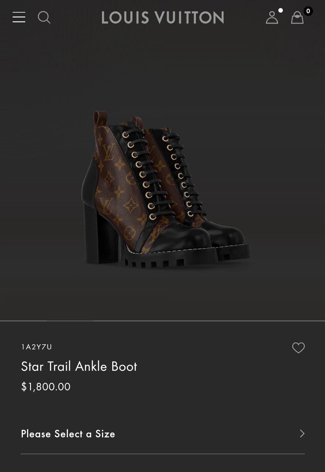 Star Trail Ankle Boots Louis Vuitton