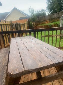 š³ 6-FT WOODEN PICNIC TABLE ā $120