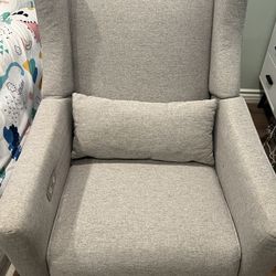 Babyletto Kiwi Grey Electronic Swivel Glider Power Recliner Nursery Chair