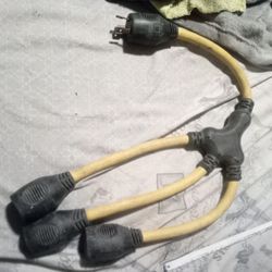 2fttwist Lock One To Threepower Cord Adapter 