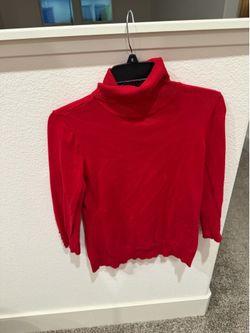 Women’s Red Turtleneck Sweater - Excellent Condition