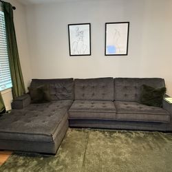 Grey sectional