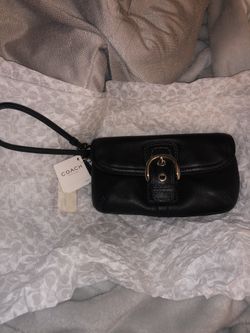 Authentic Coach Leather Wristlet
