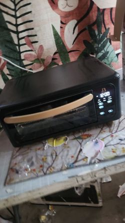 Beautiful Infrared Air Fry Toaster Oven, 9-Slice, 1800 W, Black Sesame by Drew Barrymore