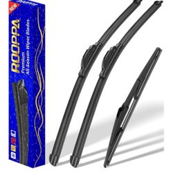 New In Boxes 3 sets of 3 wipers Replacement for 2014-2021 Jeep Cherokee, Blades Original Equipment