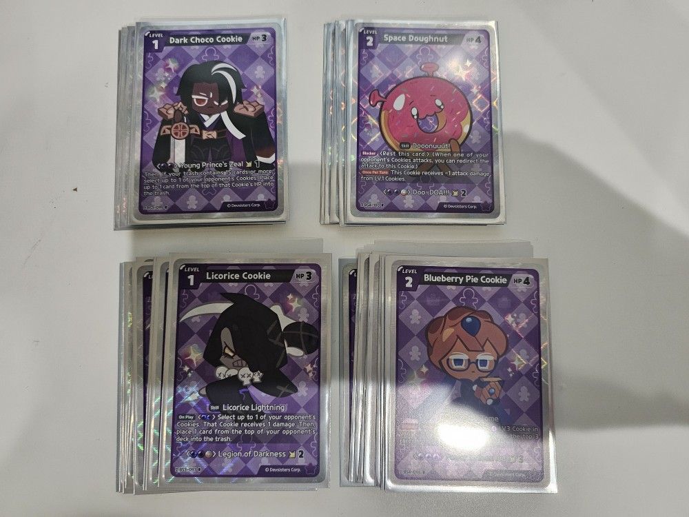 Cookie Run Braverse Tcg Holo R Purple Cards