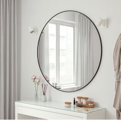 IKEA LINDBYN Mirror, black, 43 1/4 "