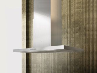 Zephyr ADLM90BSX Island Mount Chimney Range Hood, 36 Inch