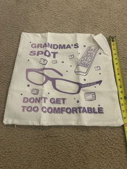 C489 pillow cover replacement reusable zipper grandma spot
