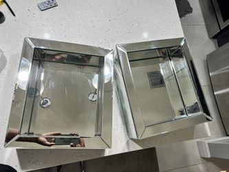 Decorative mirrored Shadow Boxes