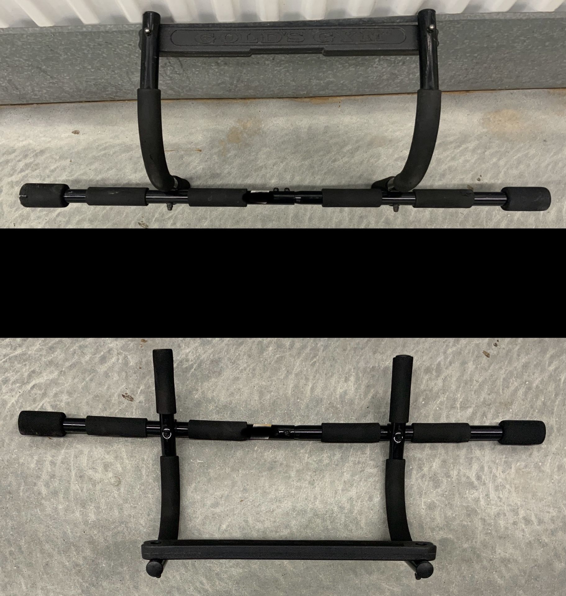 🔎 1 GOLD'S GYM Doorway Multi-grip Pull-Up Bar, Doorframe Mount, Equipment... Value $30... 🚚MOVING OUT OF STORAGE📦