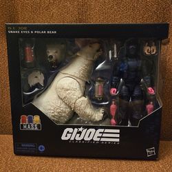 Gijoe classified M.A..S.S.  snake eyes and polar bear new in box