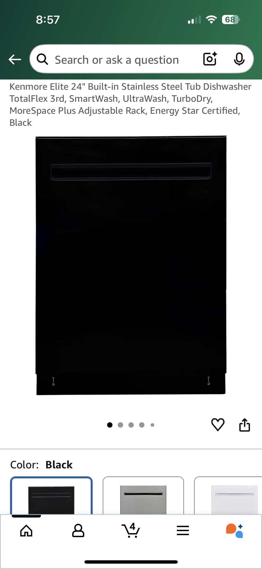 Kenmore Elite Dishwasher NIB