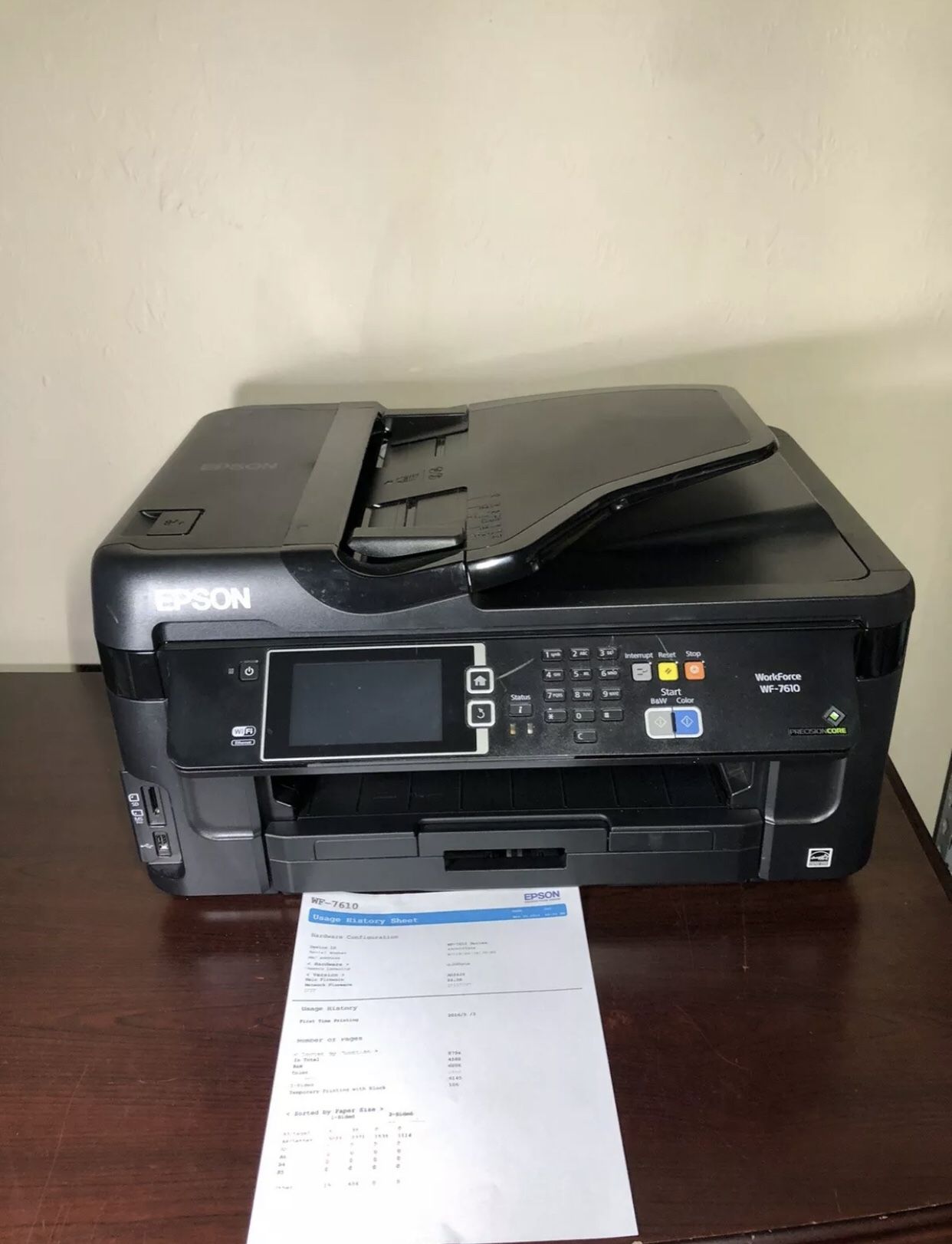 Epson 7610 Work Force Printer Sublimation Compatable As Is