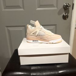 Women’s Air Jordan 4 Sneakers Light Peach New with Box