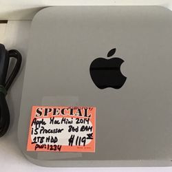 Apple Mac Mini 2014 i5 Processor 8GB RAM 1TB HDD 