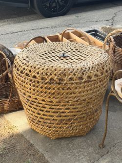 Large decorative storage basket