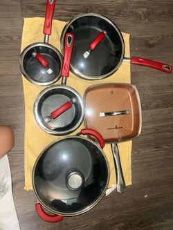 Rachel ray and copper chef pans