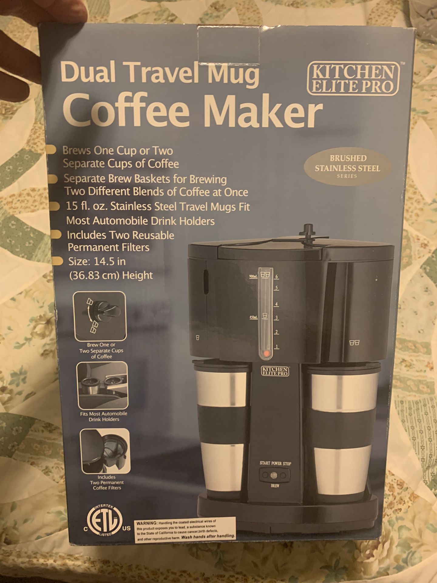 Travel Dual Mug Coffee Maker