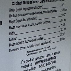 FRIGIDAIRE Refrigerator 