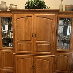 Free wall unit solid wood great condition