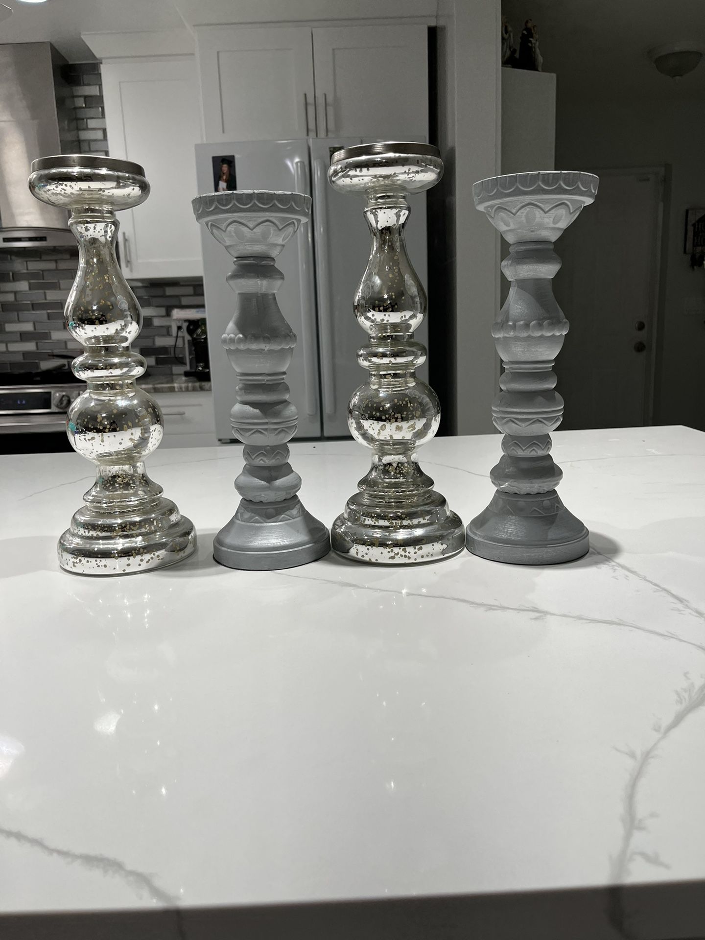 2 sets candle holders