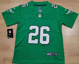 Youth Sizes! Saquon Barkley Kelly Green Philadelphia Eagles Jersey 