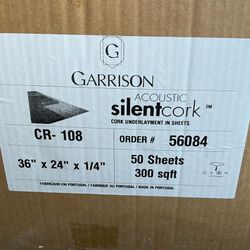 Cork Underlayment Garrison Acoustic Silentcork CR-108
