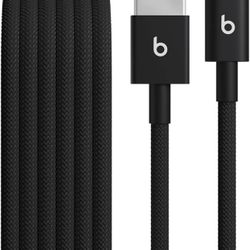 Beats - 5' USB-A to USB-C Woven Cable - Bolt Black
