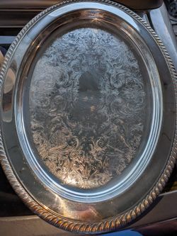 FB Rogers Silvery Company Plate