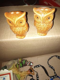 Owl Salt And Pepper Shakers 