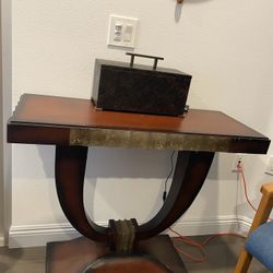 Console Table Dark Wood